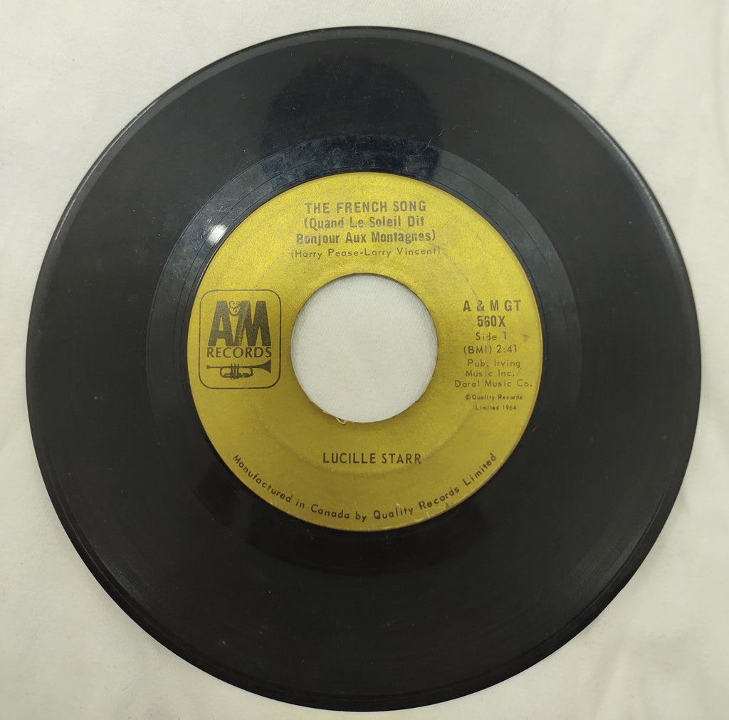 Lucille Starr – Sit Down and Write a Letter 7” A&M GT-560X Canada