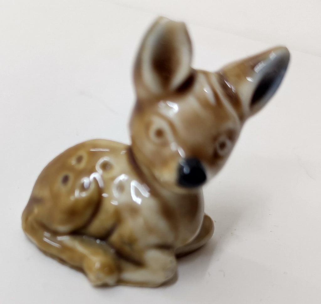 Wade Whimsies Series 2 #1 Deer Fawn Mini Figurine 1971-84 Red Rose Tea