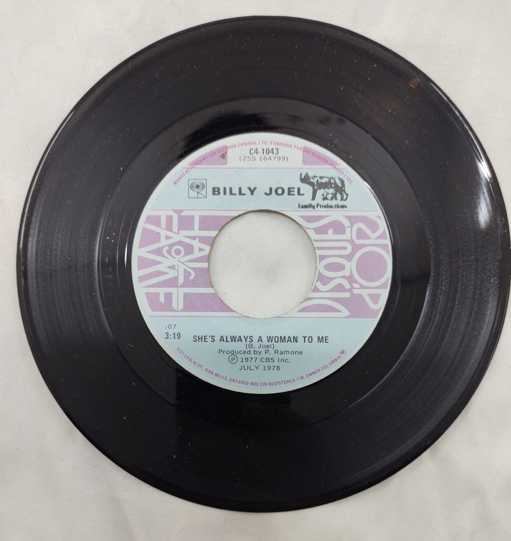 Billy Joel – Just The Way You Are 7” Columbia C4-1043 Canada 1977