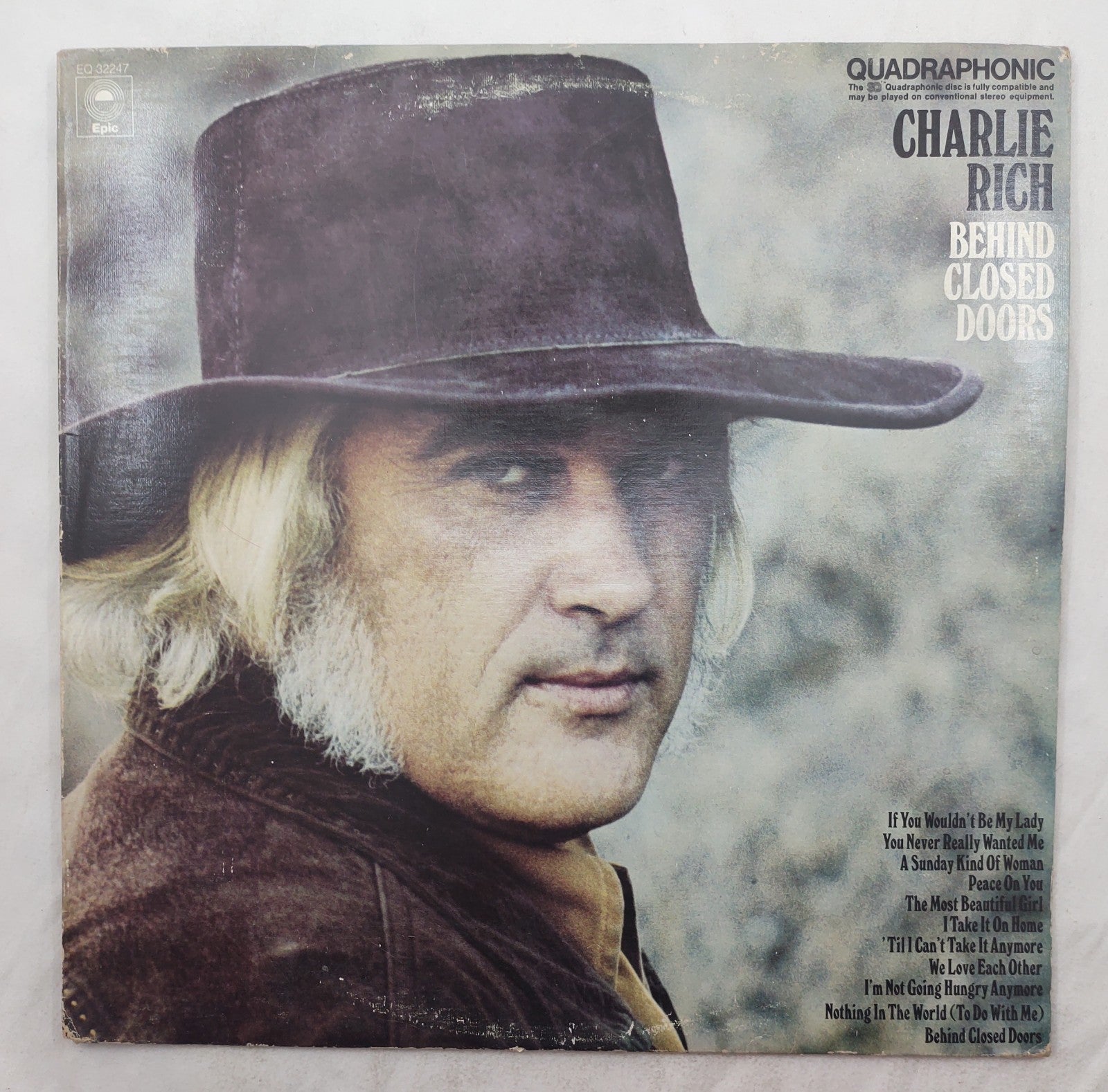 Charlie Rich – Behind Closed Doors LP Quadraphonic Epic EQ-32247