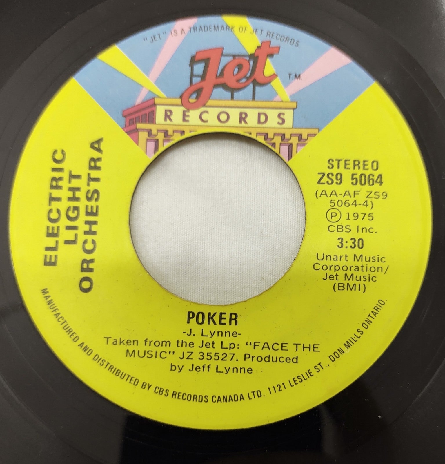 Electric Light Orchestra – Confusion 7” Jet ZS9 5064 Canada 1979 ELO