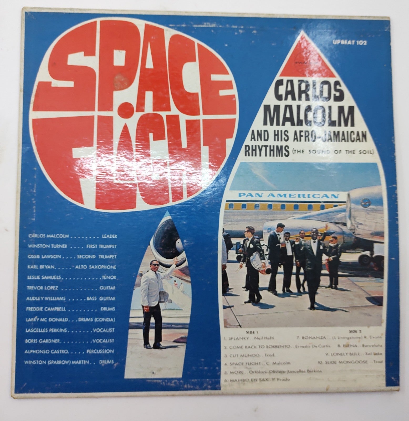 Carlos Malcolm Space Flight UpBeat-102 Ska Jazz LP 3114A Early Press VG+
