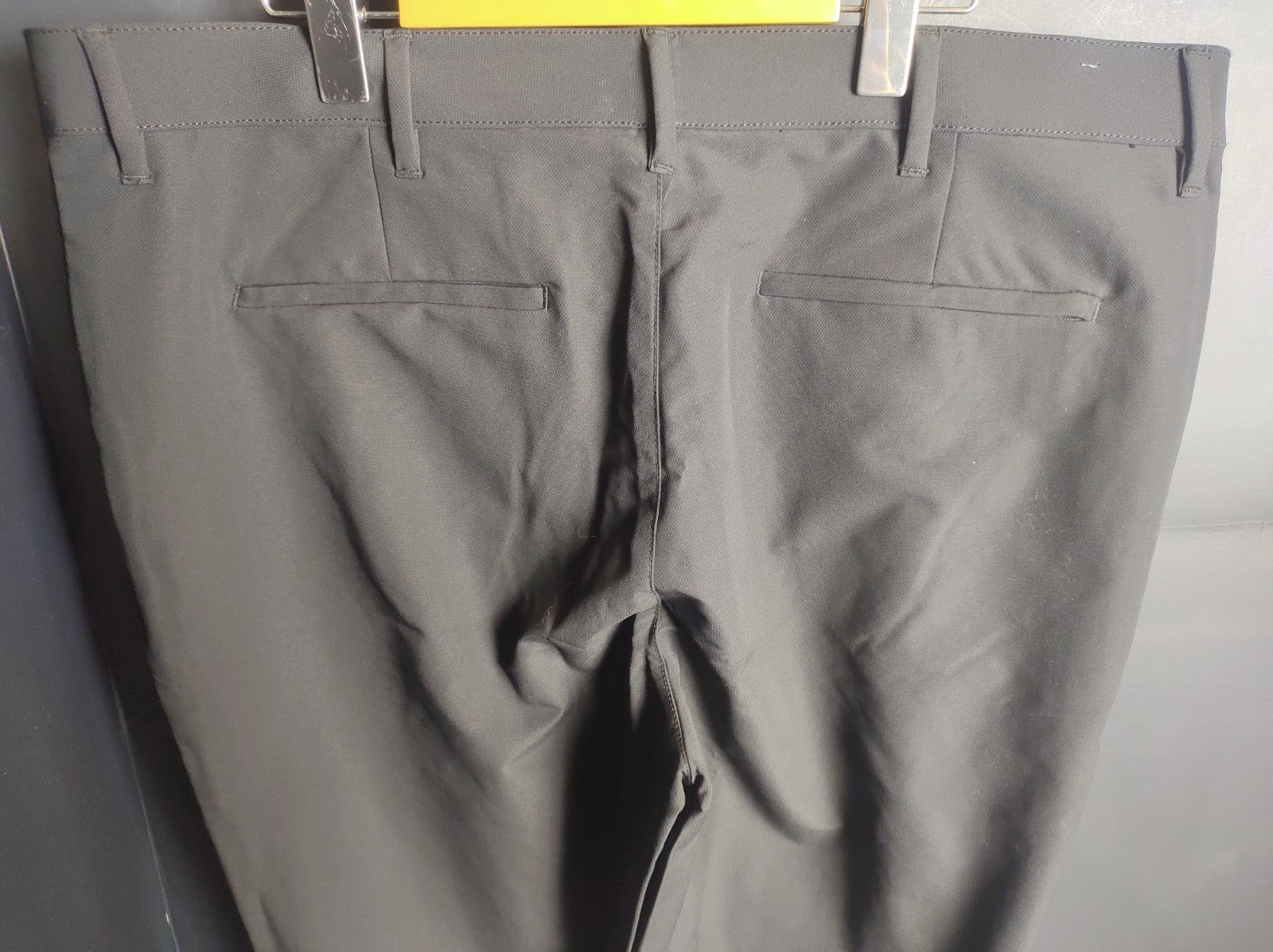 Banana Republic Men’s Black Dress Pants 38x32 Flat Front Modern Fit NWT