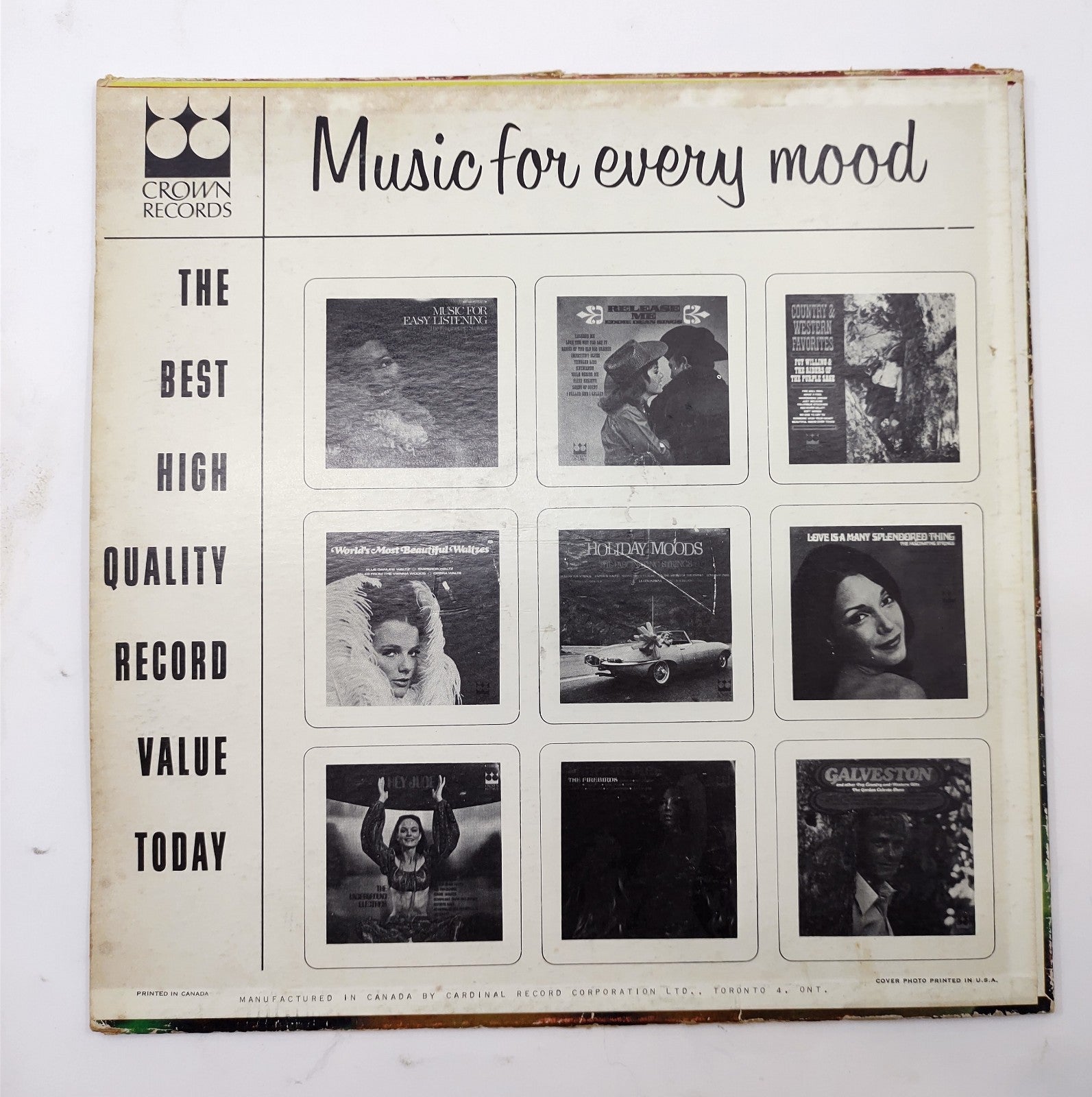 The Polynesians – Beautiful Hawaii Vinyl LP Crown Records Exotica Tiki