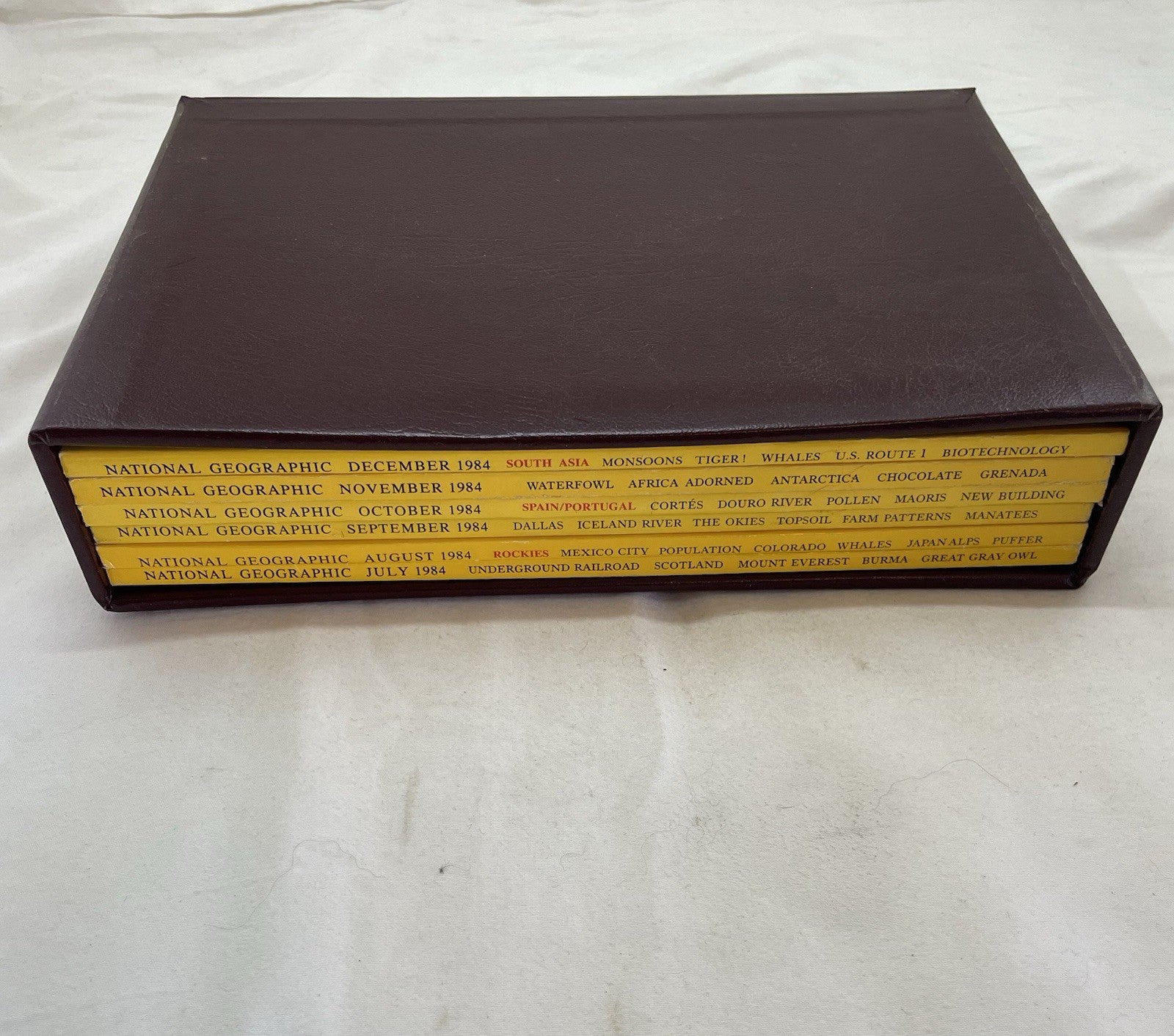 Nat Geo Lot Jul–Dec 1984 w/ Slipcover | Culture, Travel, Geography