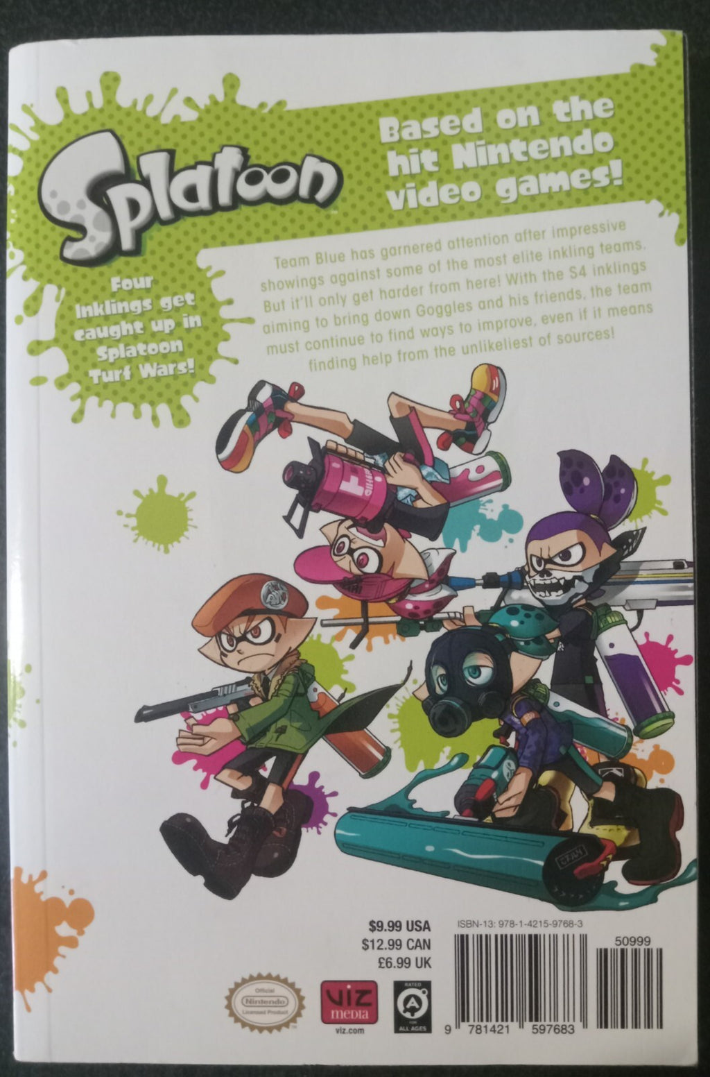 Splatoon Vol 2 Manga by Nintendo & Viz – 2018 PB VG+