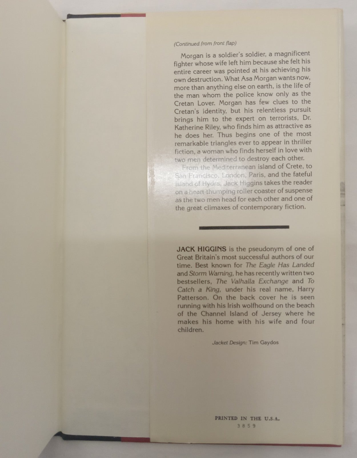 Solo by Jack Higgins Hardcover Spy Thriller Fiction Novel Dust Jacket Vintage