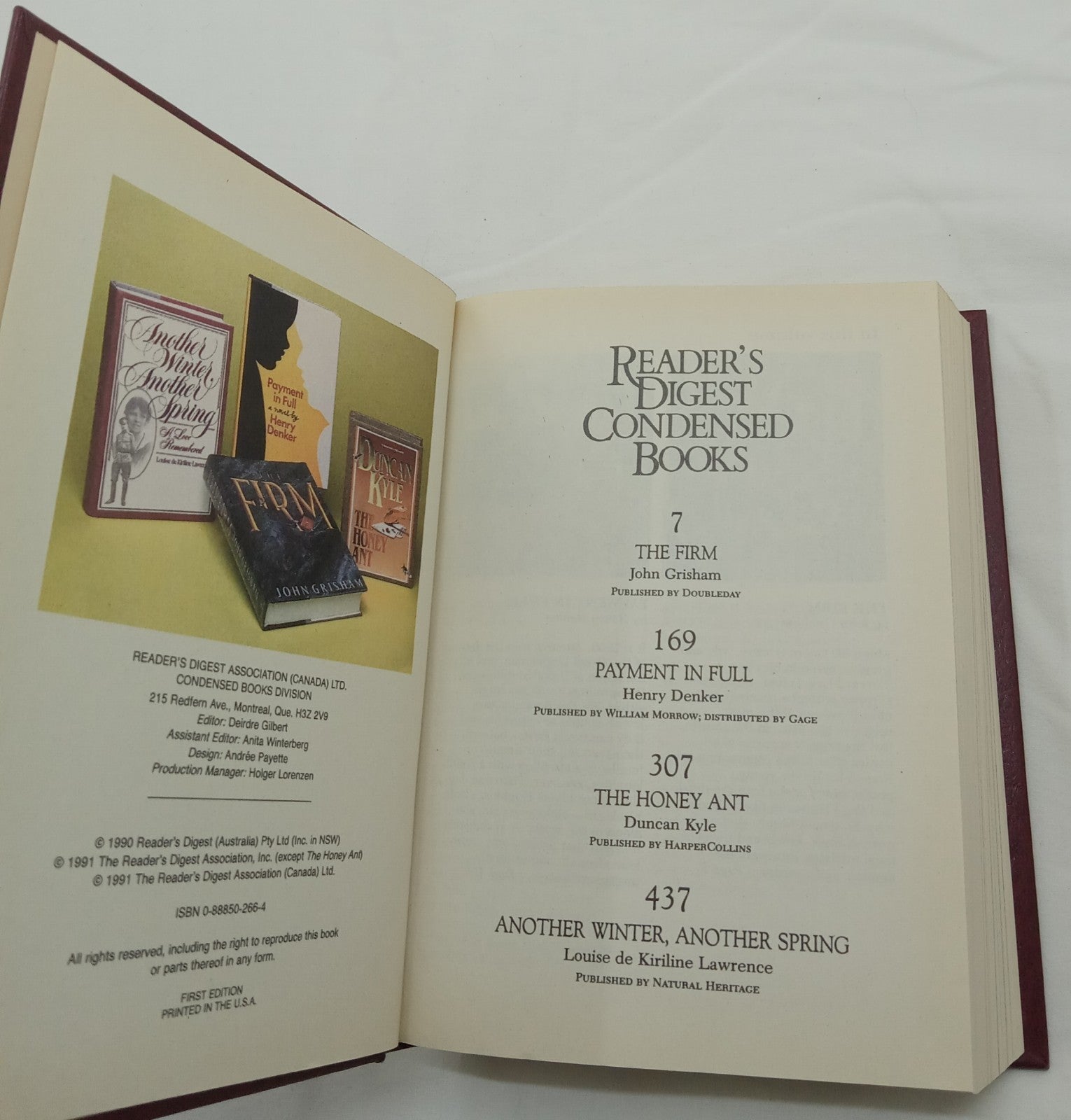 RD Sel Ed HC Vol 1 1991 | Vtg 1st Ed Leather Gilt NM Condensed Anthology