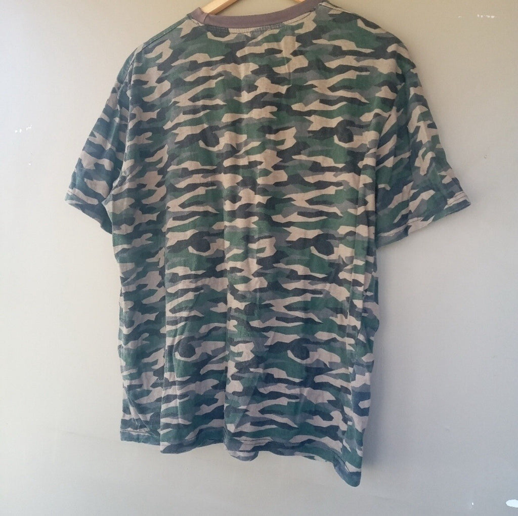 Gas Monkey Garage Men’s Camo Tee Shirt Cotton T‑Shirt Auto Garage Size Large L