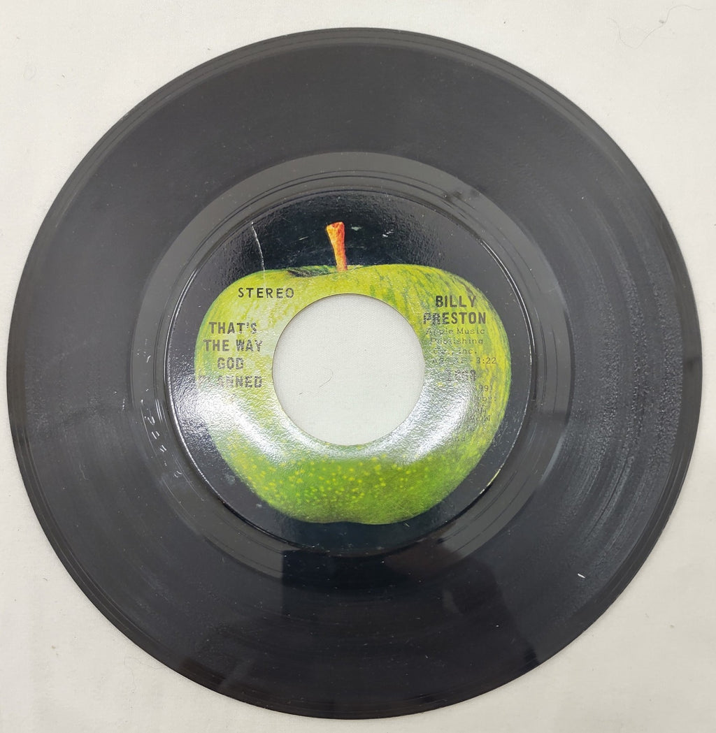 Billy Preston That’s the Way God Planned It 45 RPM Apple 7" Rock Vinyl
