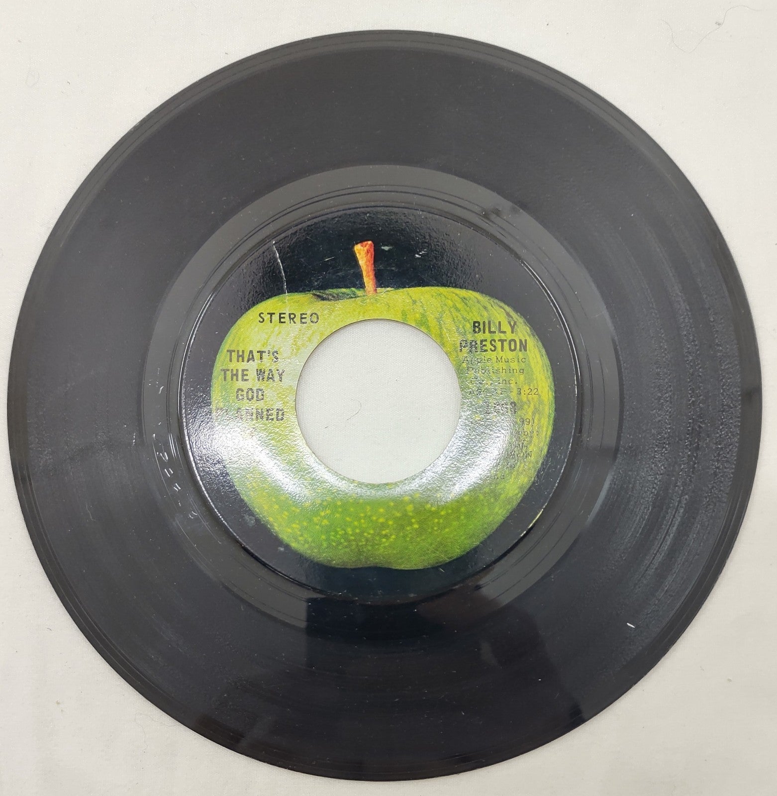 Billy Preston That’s the Way God Planned It 45 RPM Apple 7" Rock Vinyl
