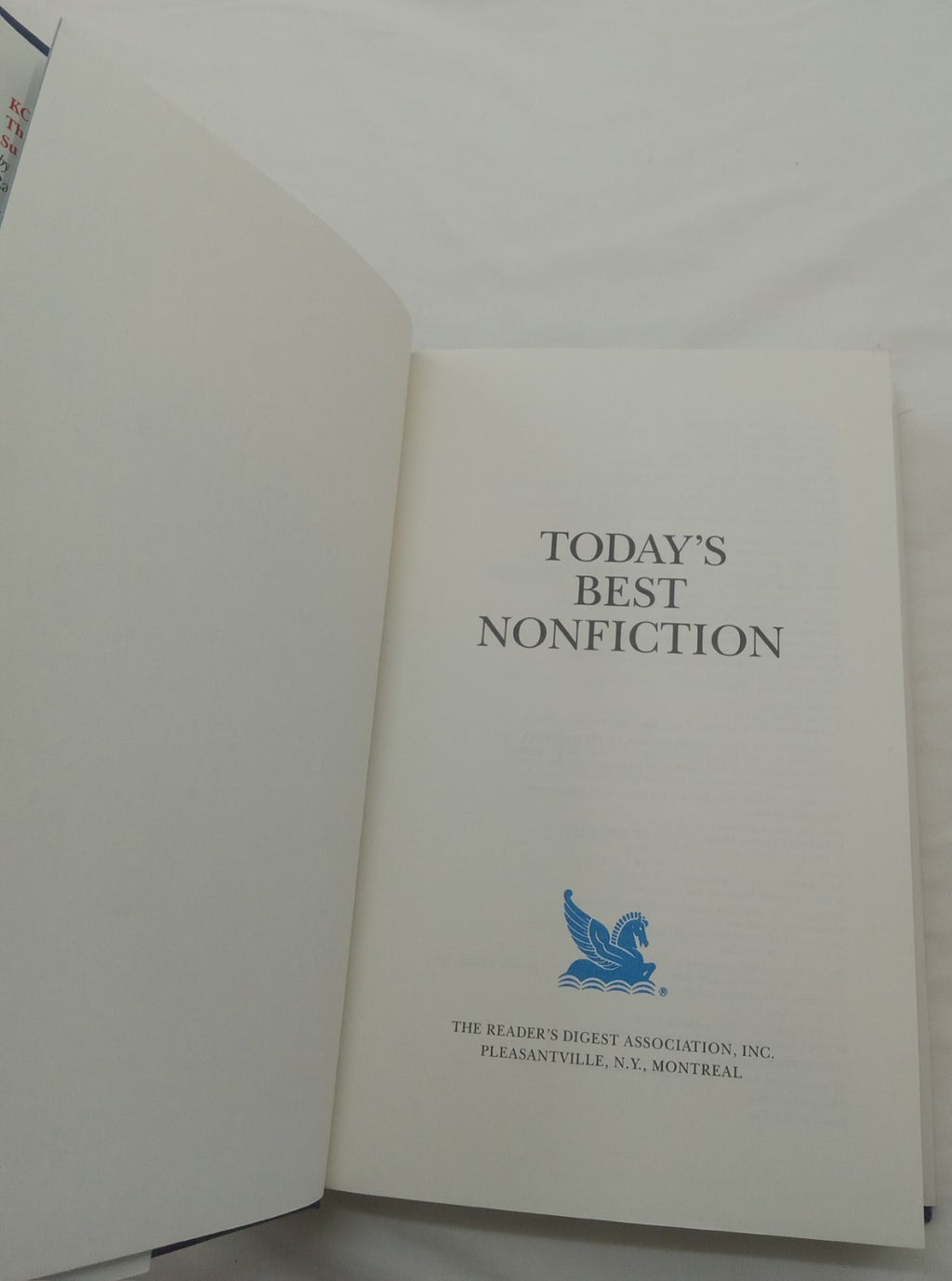 Reader's Digest Today's Best Nonfiction Vol 19 1992 HC 1st Ed w/ Dust Jacket