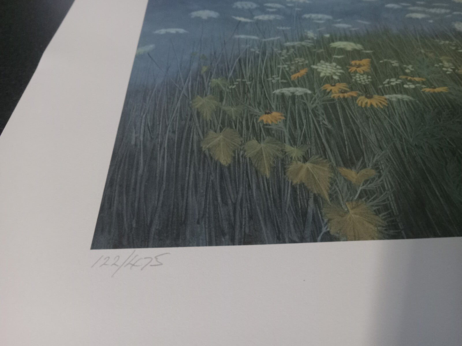 Whimsical Landscape Garden Floral Abstract Print – Unframed, Unique Artwork