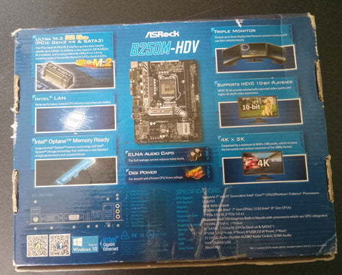 ASRock B250M-HDV LGA 1151 Micro ATX DDR4 Desktop Motherboard – For Parts