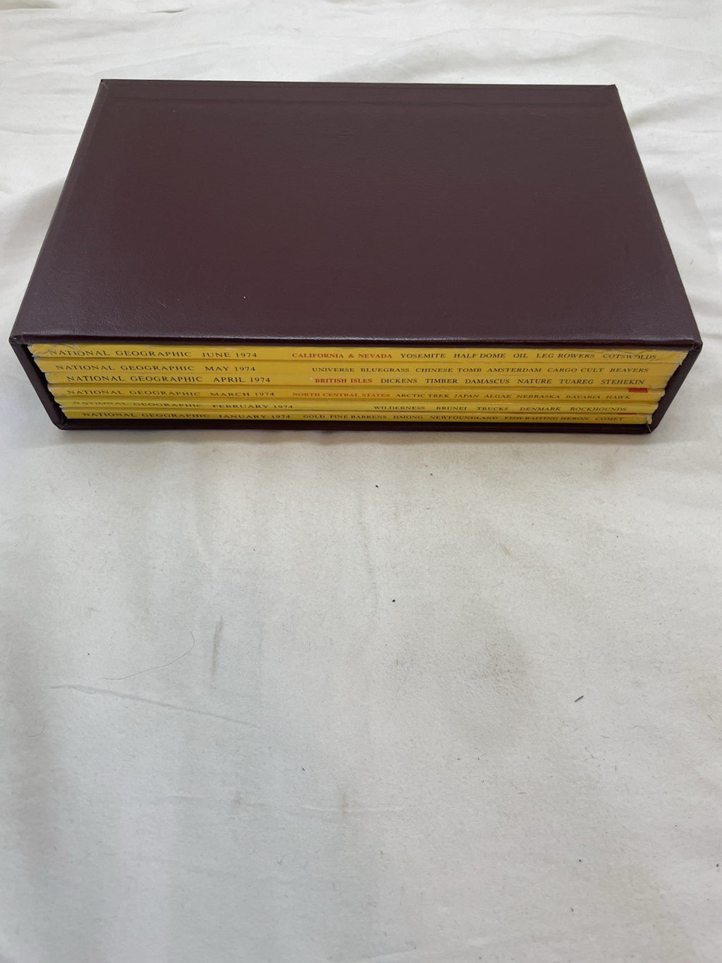 Vintage Nat Geo Jan–Jun 1974 Slipcover Set | Nature, Culture, Earth