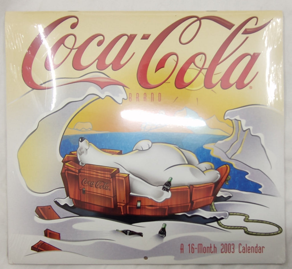Vintage Coca-Cola 2003 Wall Calendar – 16-Month New Sealed Collectible