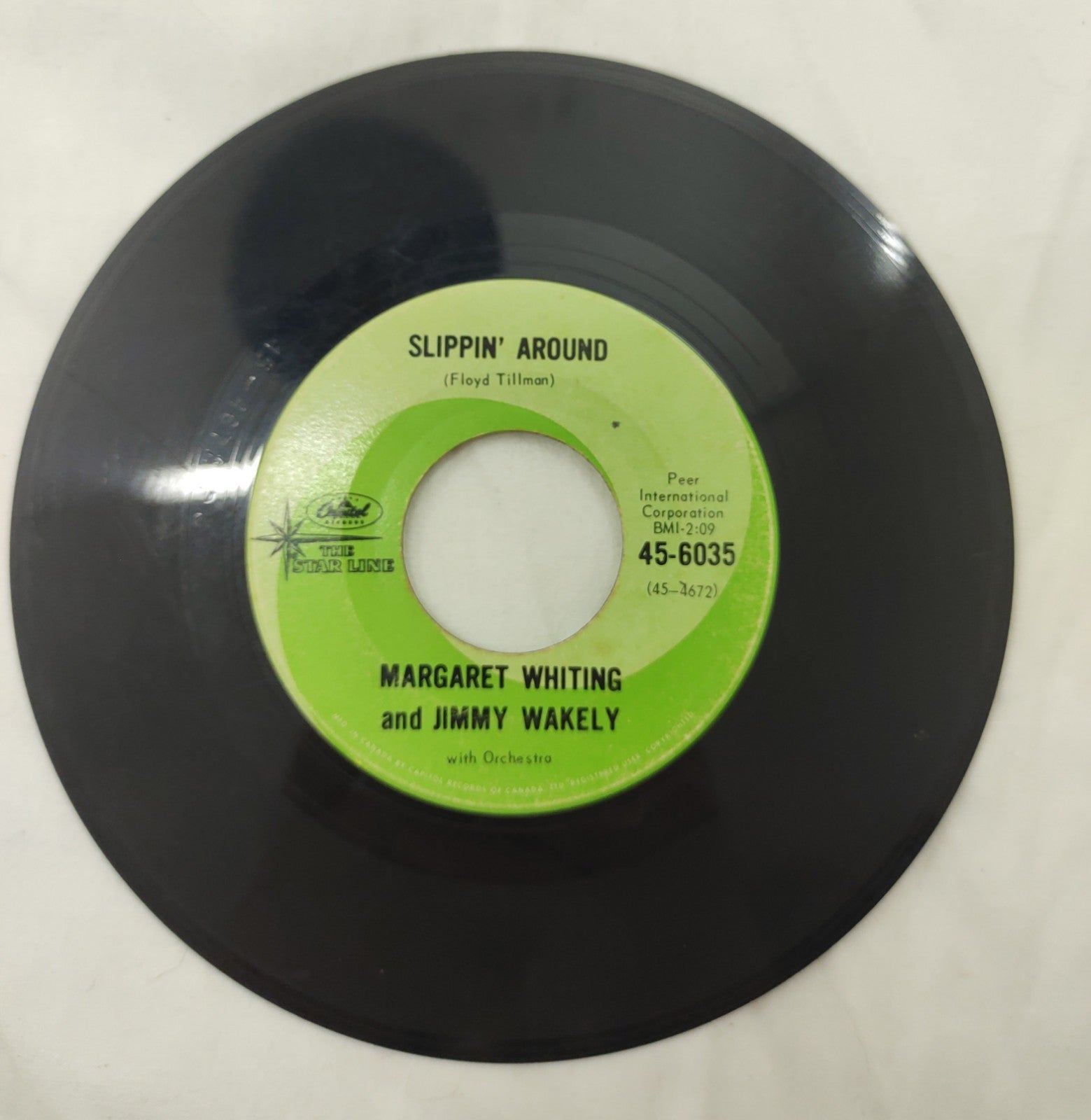 Margaret Whiting & Jimmy Wakely - Let's Go to Church / Slippin' Around 45-6035