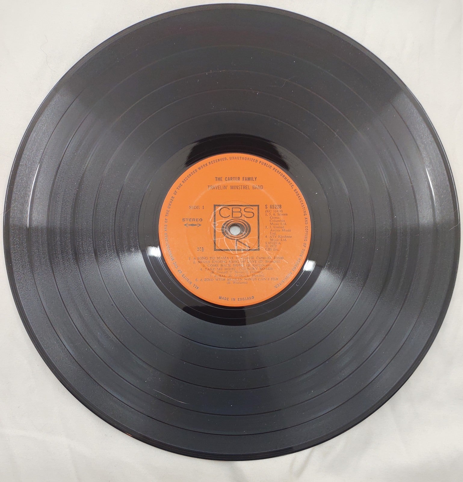 Carter Family – Travelin’ Minstrel Band LP 1972 CBS UK Press