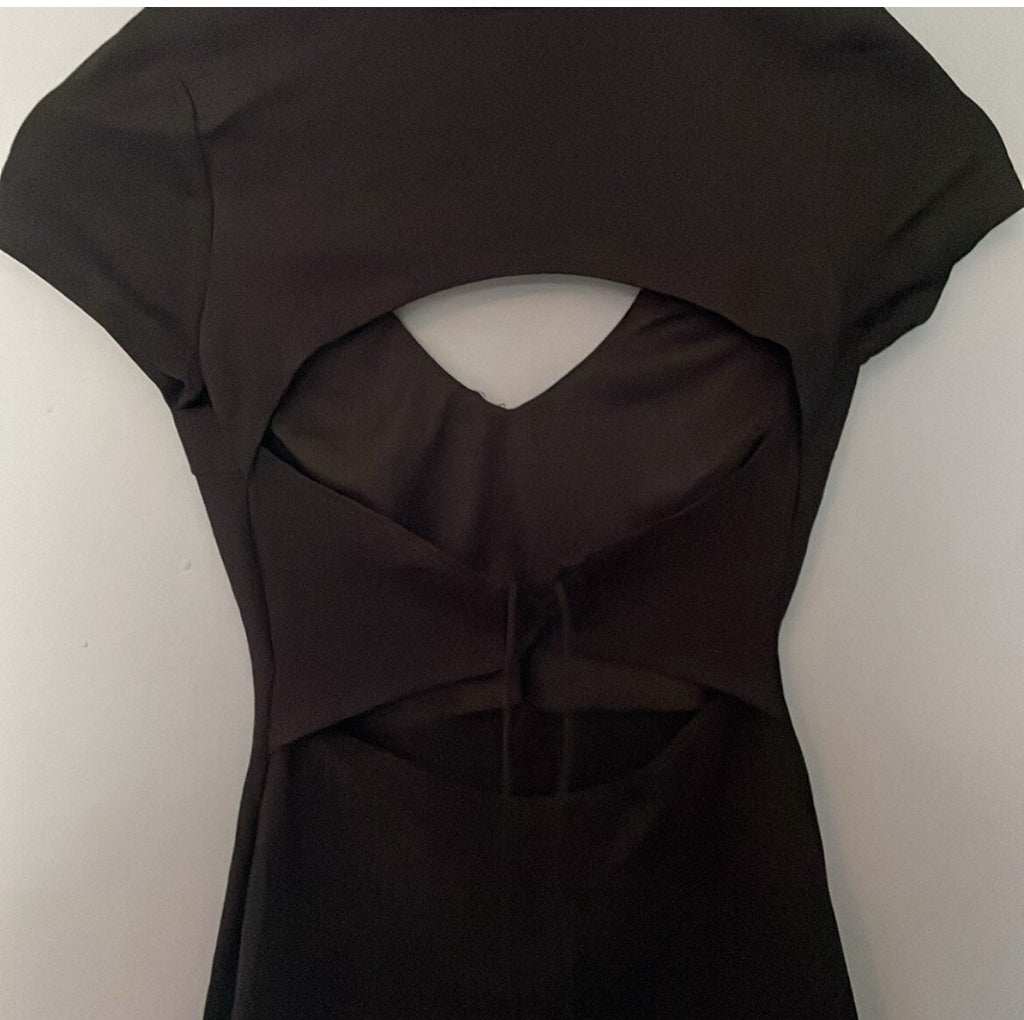 Women's Black Mini Lace-Up Bodycon Dress Size XS – Clubwear VG