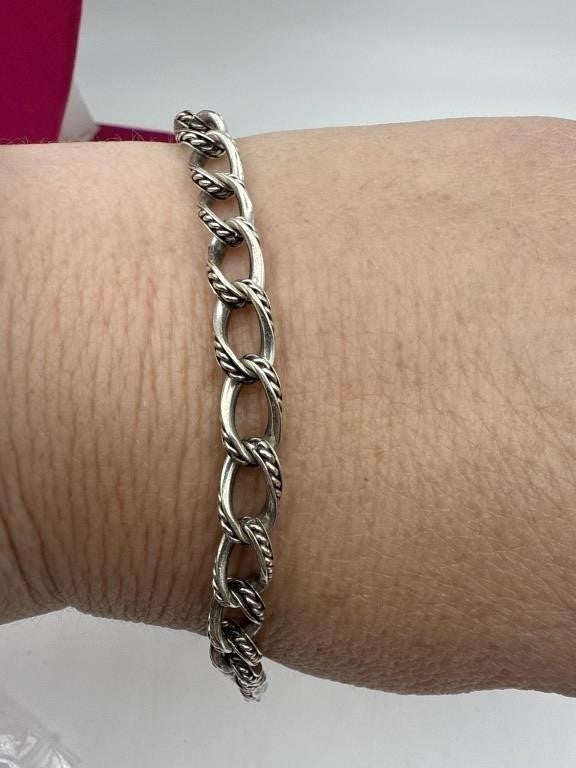 Sterling Silver Rope Bracelet 7" – Women’s Fine Jewelry, Classic Design