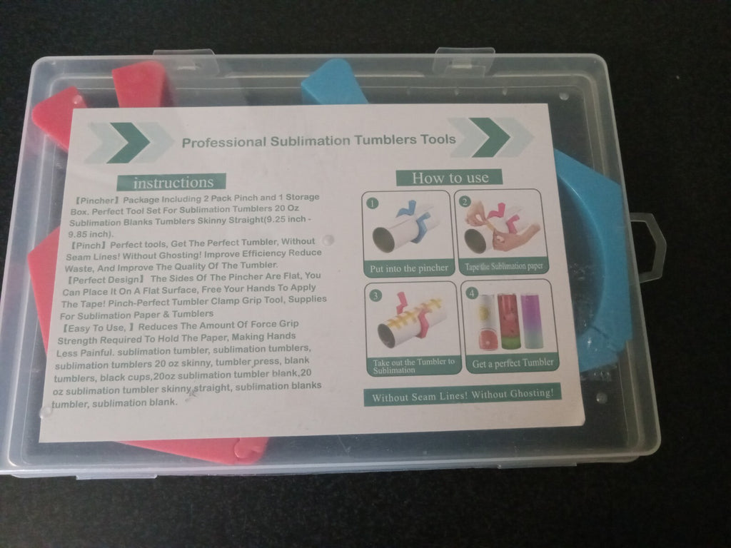 2PCS Sublimation Tumbler Wrap Clamps – Heat Press Accessories – New