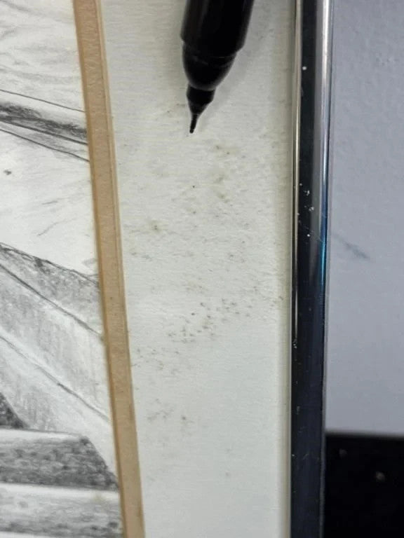 B.W. Neway 1989 Original Pencil Drawing Vintage Sketch Artwork Framed