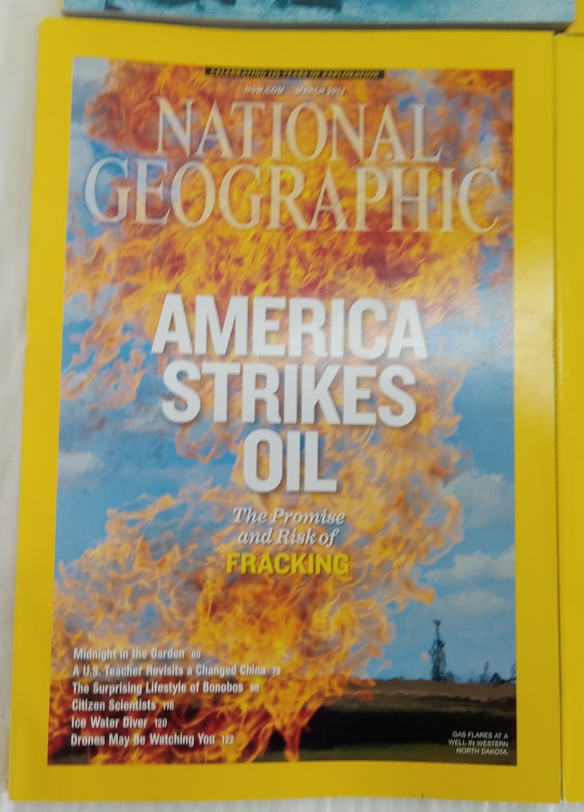 Nat Geo Jan–June 2013 Set | VG+ Magazines w/ Faux Leather Slipcover