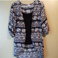 Elephant Boho Print Cardigan Kimono Size Small – Lightweight Outerwear VG