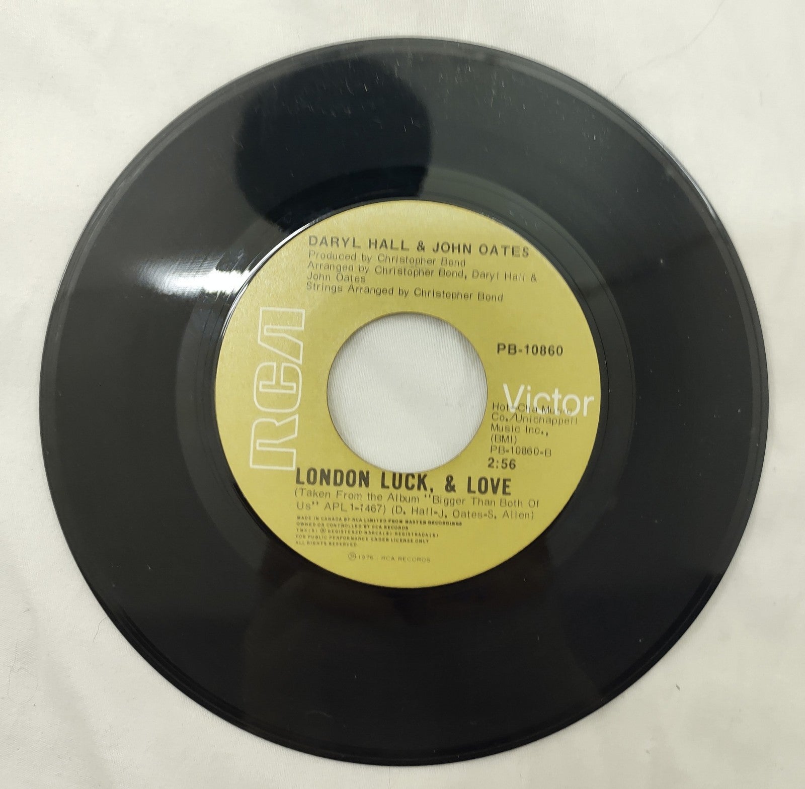 DARYL HALL & JOHN OATES PB-10860 LONDON LUCK, & LOVE 2:56 1976