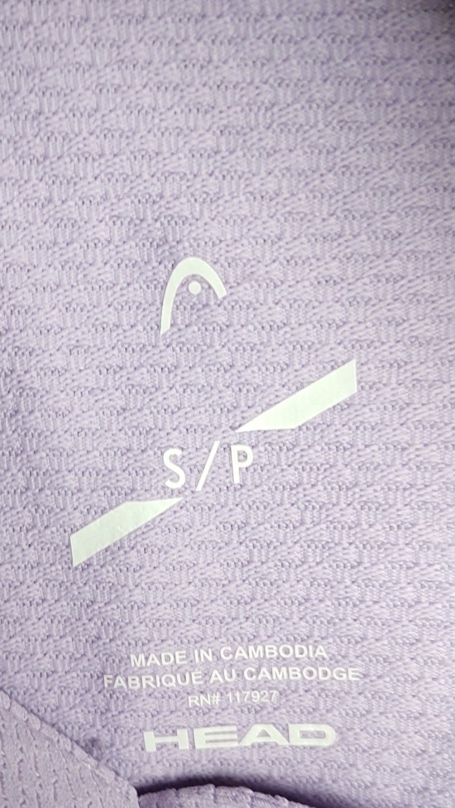 HEAD Sleeveless V-Neck Top Small Light Purple Tennis Activewear Stretch NWT