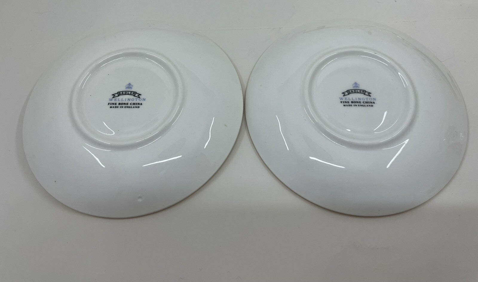 Sadler Wellington Bone China Poinsettia Tea Cups & Saucers Set of 2 Holiday