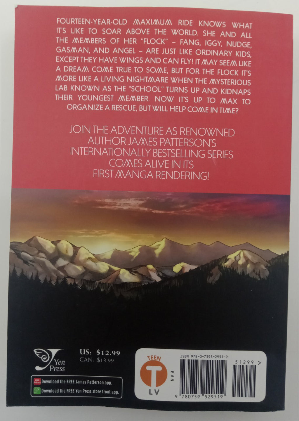 Maximum Ride Manga Vol. 1 NaRae Lee James Patterson Action Fantasy
