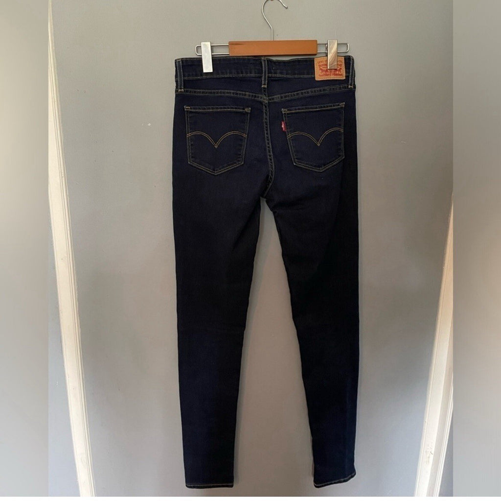 Levi's 711 Skinny Jeans Women's Size 28 Denim Pants Dark Wash Casual