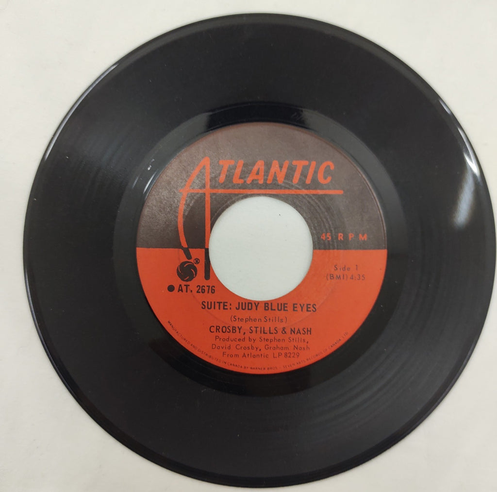 CSN Suite Judy Blue Eyes 45 RPM 7" Rock Vinyl Single 1969 Atlantic