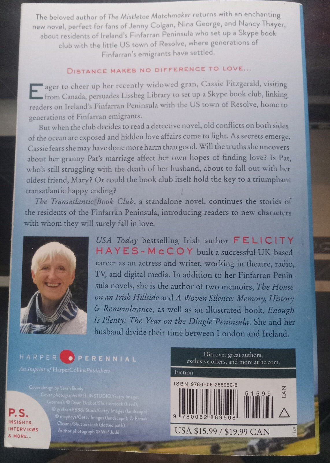 The Transatlantic Book Club by Felicity Hayes-McCoy – Paperback VG