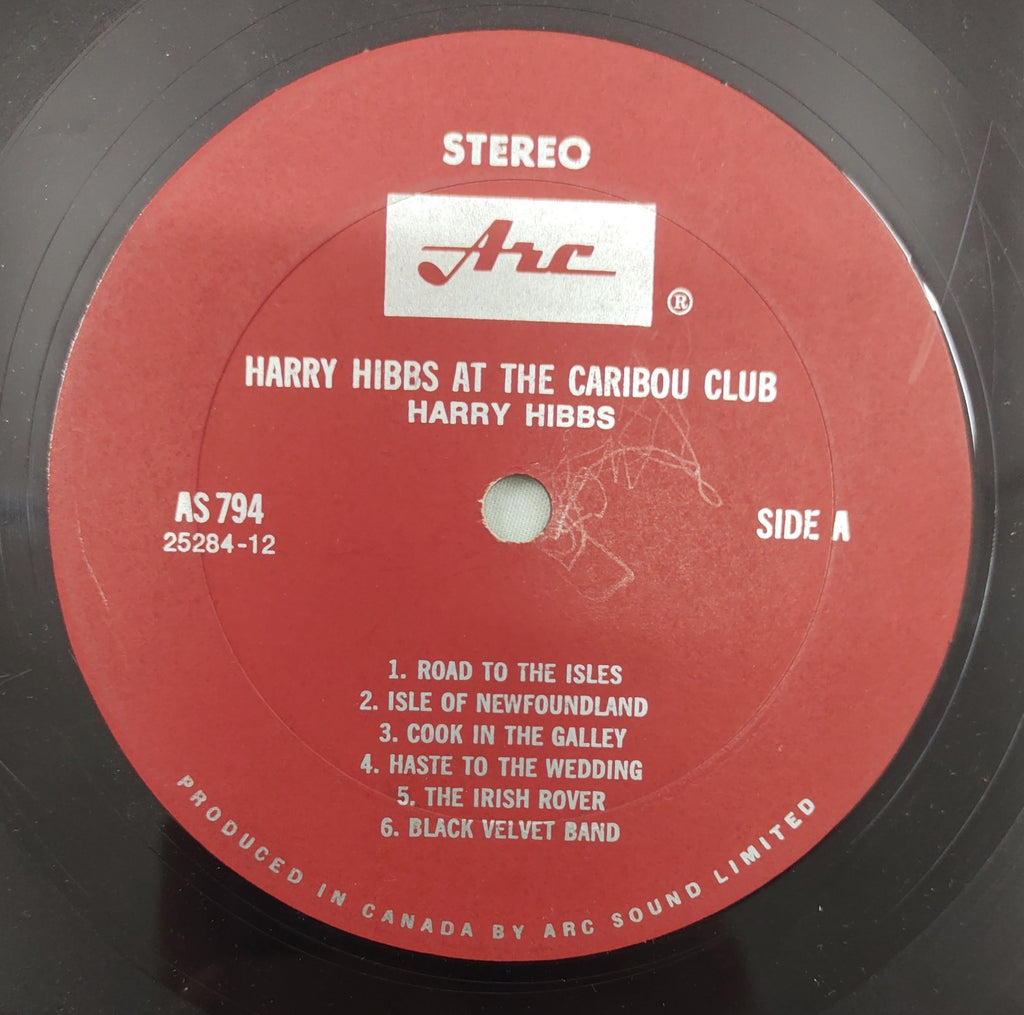 Harry Hibbs – At The Caribou Club (1968) Vinyl LP ARC AS-794 Newfoundland