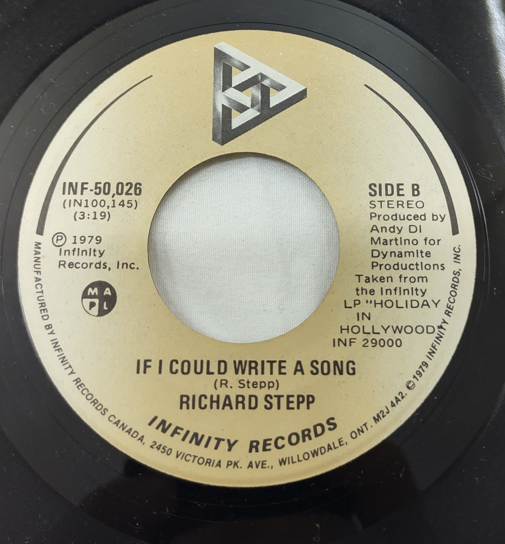 Richard Stepp - If I Could Write a Song | 7" Vinyl 45 RPM 1979 (INF-50,026)