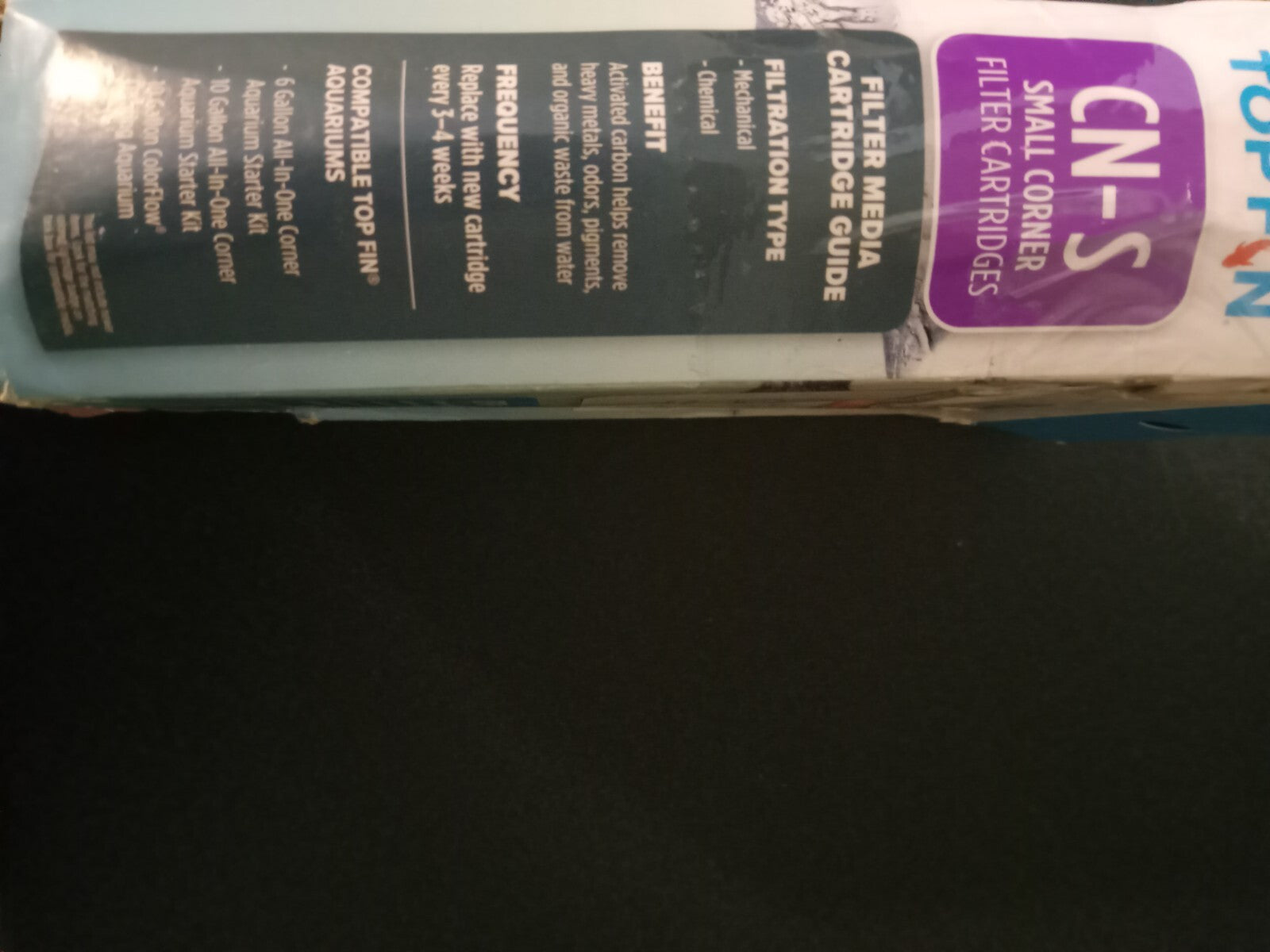 Top Fin CN-L Corner Filter Cartridges – 3-Pack – Activated Carbon Media