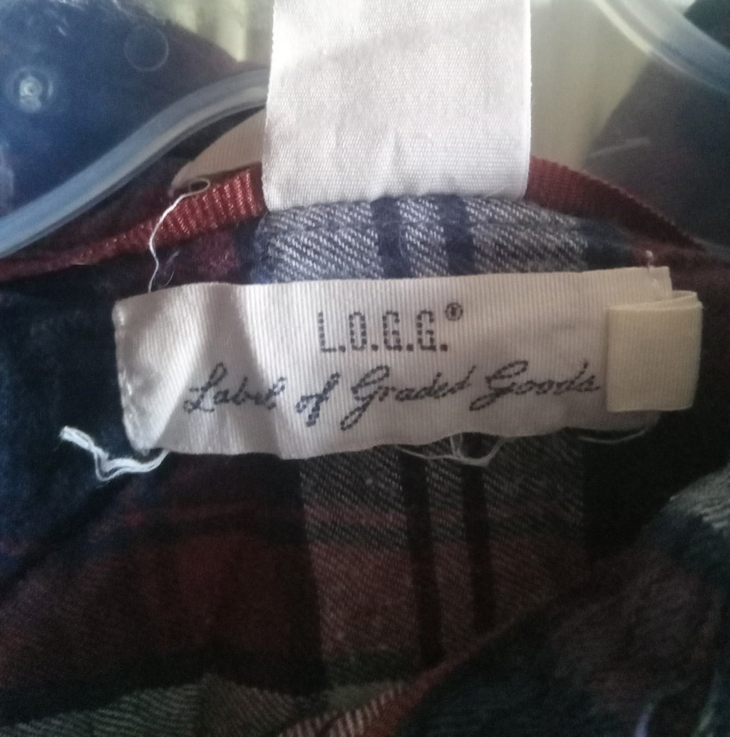 L.O.G.G. by H&M Men's Plaid Flannel Shirt – Size Medium, Long Sleeve