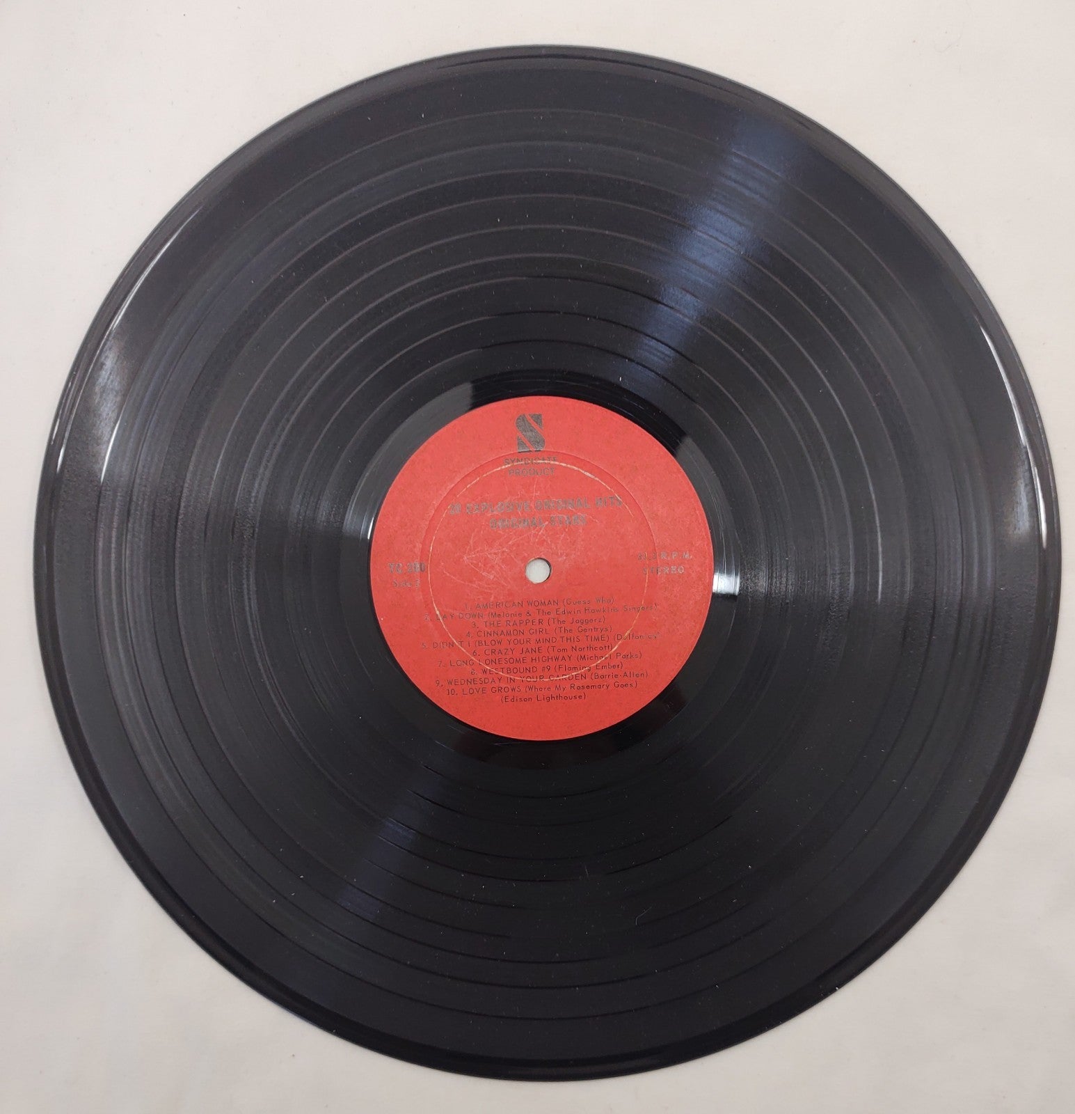 20 Explosive Original Hits - Original Stars LP Syndicate Product TC 200 Stereo