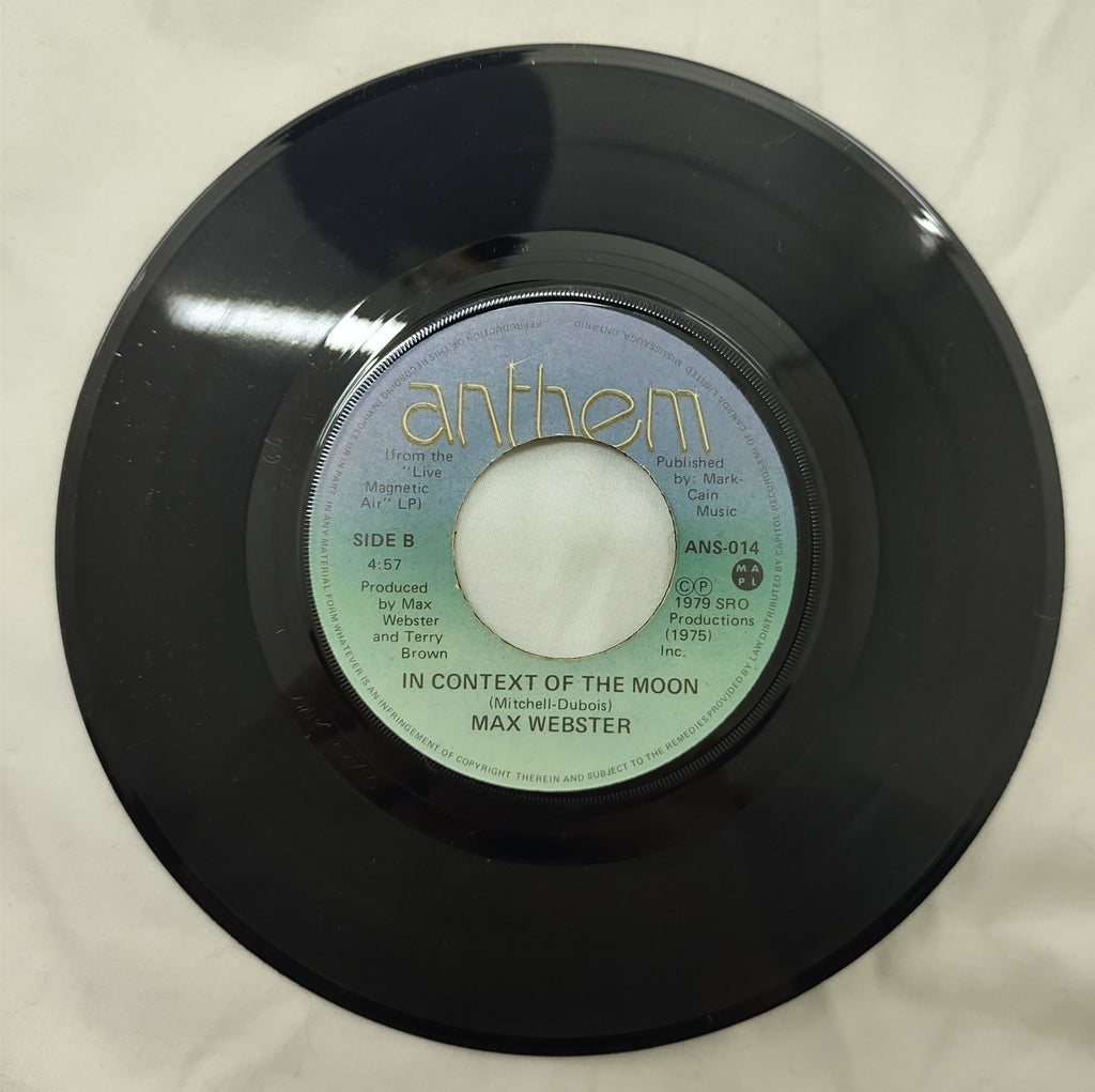 Max Webster - Paradise Skies 7" Vinyl Single 1979 Canada Anthem ANS-014