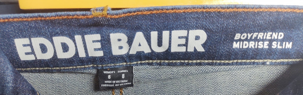 Eddie Bauer Women’s Boyfriend Jeans Size 8 Medium Wash Denim Casual