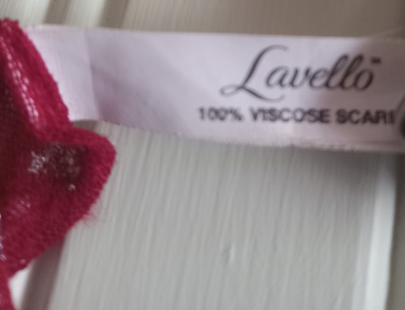 Red Silver Snowflake Scarf Christmas Holiday Winter Knit Metallic Festive Wrap