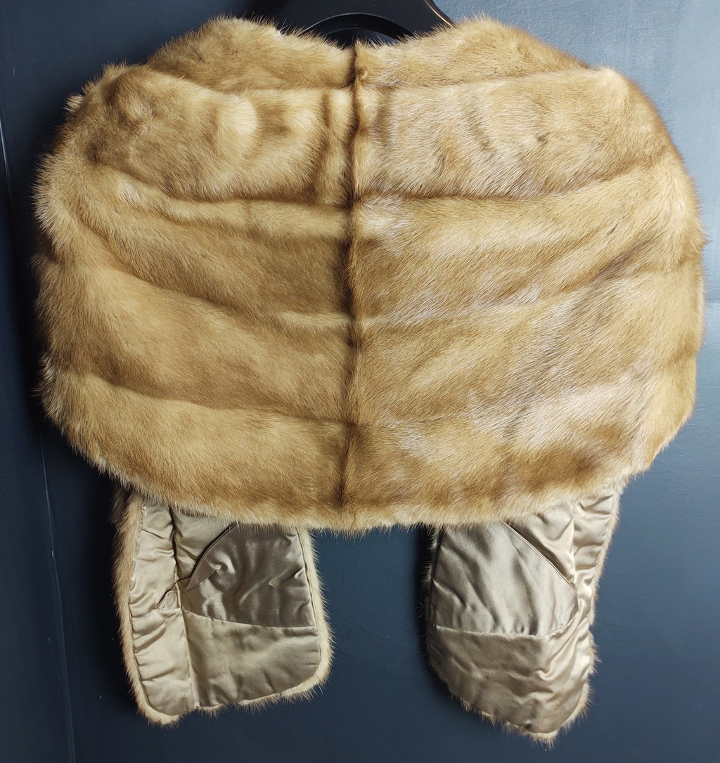 Eatons of Canada Fur Salon Real Mink Bolero Jacket Vintage Fur Cropped Pullover