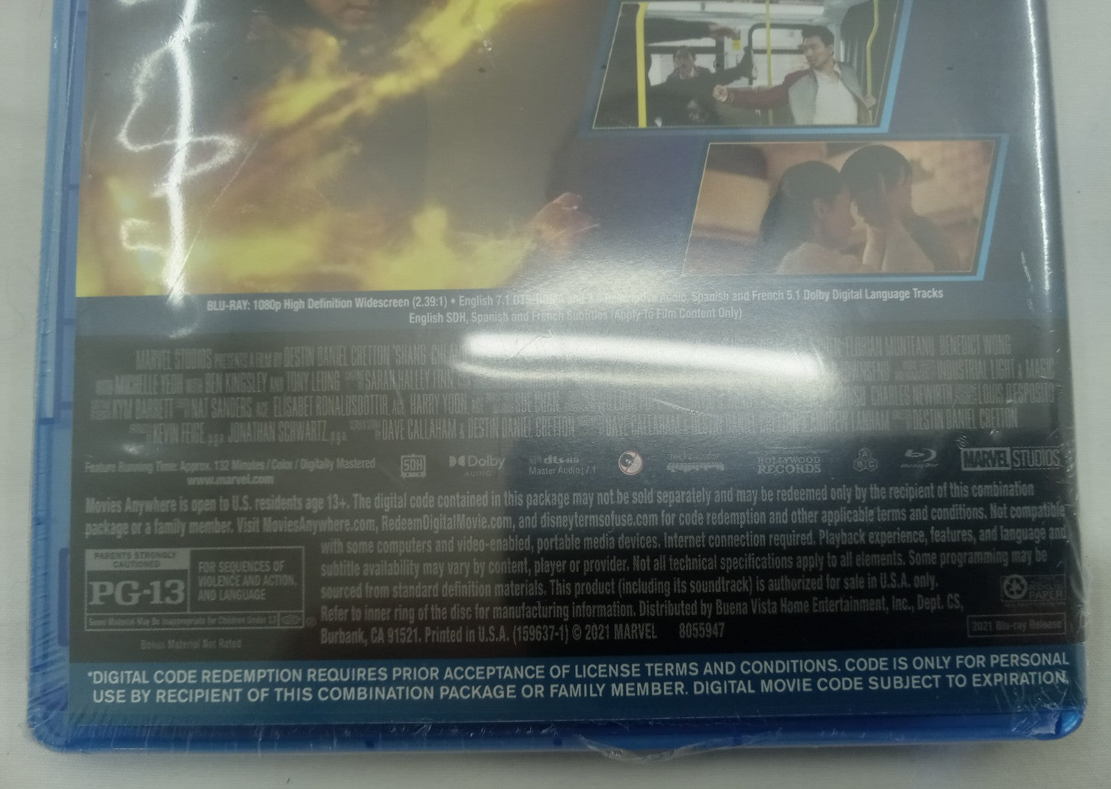 Shang-Chi Legend of Ten Rings Blu-ray Marvel Superhero NEW Sealed