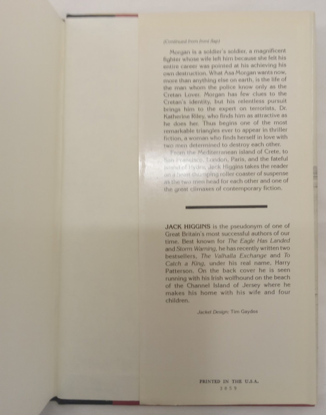 Solo by Jack Higgins Hardcover Spy Thriller Fiction Novel Dust Jacket Vintage