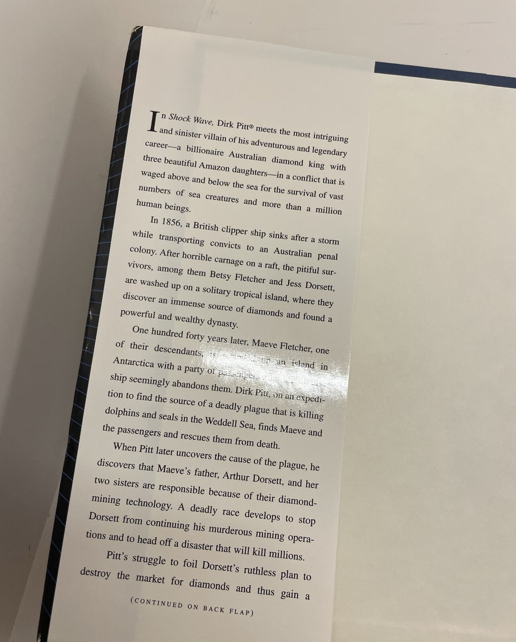 Shock Wave by Clive Cussler – G+ Dirk Pitt Thriller Hardcover Edition