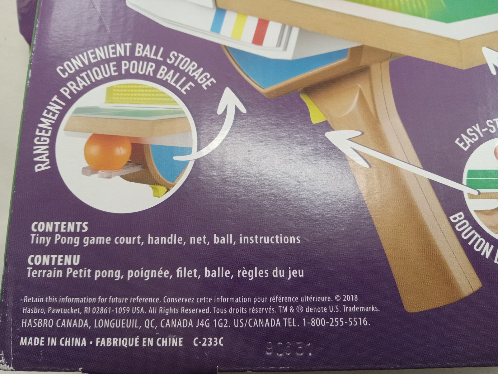 Tiny Pong Hasbro Miniature Ping Pong – Electronic Table Tennis Game Toy