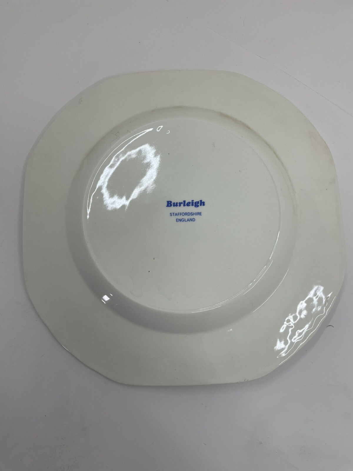 Burleigh Staffordshire Blue Boy Side Plate England Vintage China Ceramic