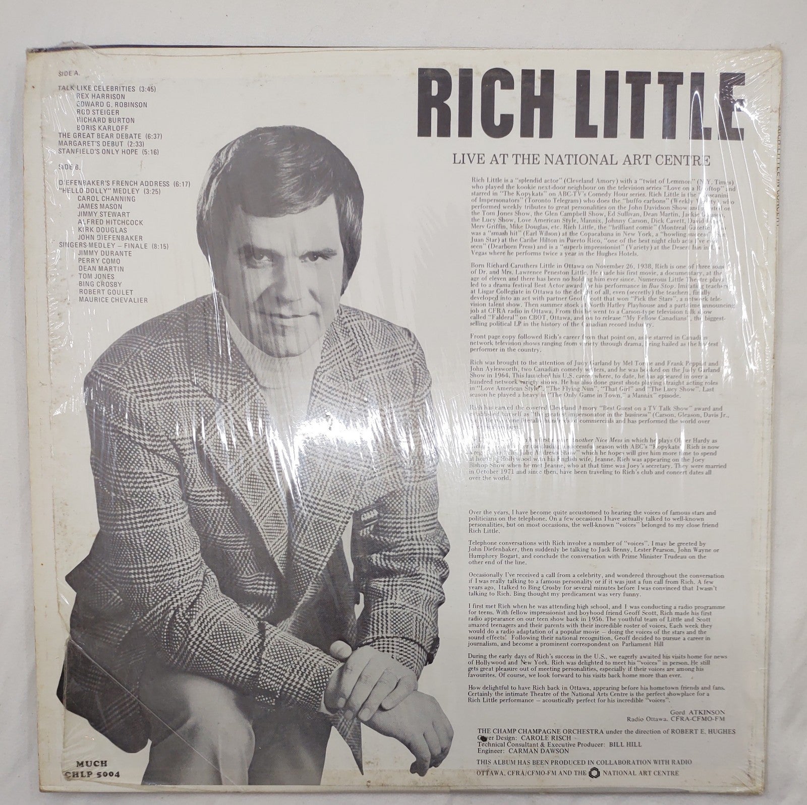 Rich Little – In Concert Live at National Arts Centre LP CHLP 5004 Canada